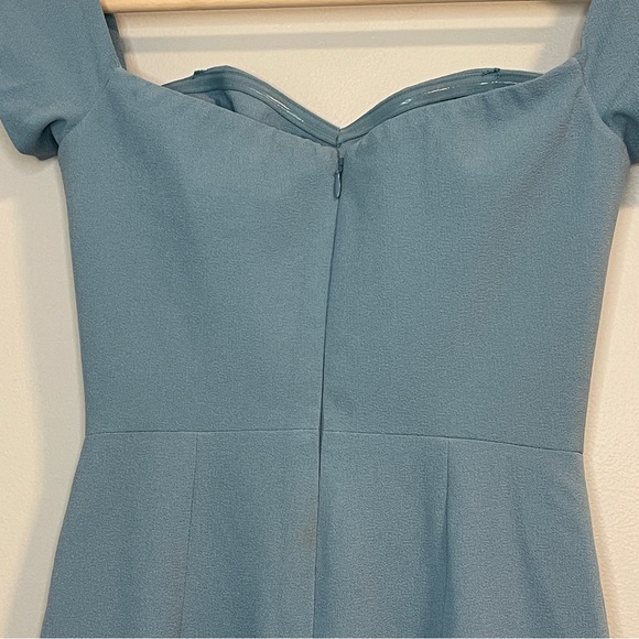 Dress the Population Bailey Off the Shoulder Body-Con Dress Sea Breeze Blue XS - Picture 4 of 8